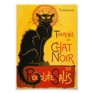 Le Chat Noir de Black Cat Art Foto Afdruk