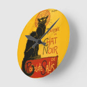 Le Chat Noir de Black Cat Art Ronde Klok (Hoek)