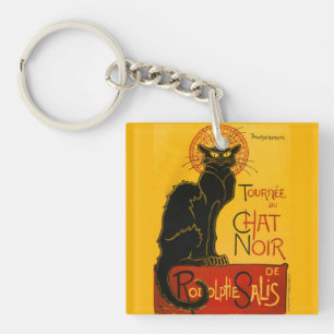 Le Chat Noir de Black Cat Art  Sleutelhanger