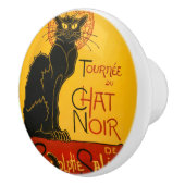 Le Chat Noir de zwarte kat Keramische Knop (Rechts)
