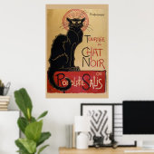Le Chat Noir - de zwarte kat Poster (Thuiskantoor)