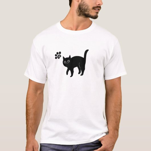 Le Chat Noir Dit Pas De T-shirt (Devant)