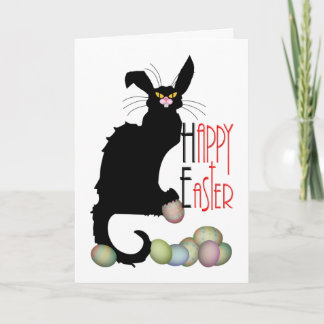 Le Chat Noir Easter Bunny Ears Feestdagen Kaart