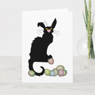 Le Chat Noir Easter Bunny Ears Feestdagen Kaart