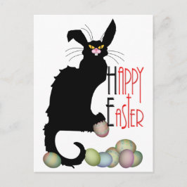 Le Chat Noir Easter Bunny Ears Feestdagenkaart