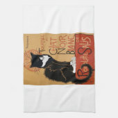 Le Chat Noir et Blanc Theedoek (Verticaal)