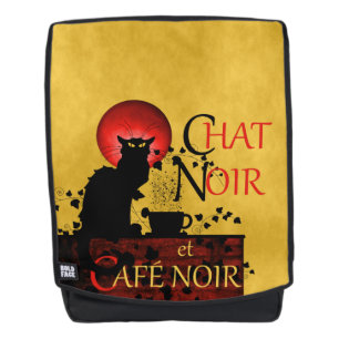 Le Chat Noir et Café Noir, Black Cat, Black Coffee Rugtassen