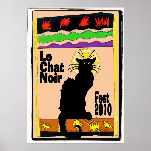 Le Chat Noir Fest 2010 Poster (Voorkant)