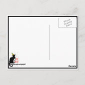 Le Chat Noir Gelukkige Verjaardag Briefkaart (Achterkant)
