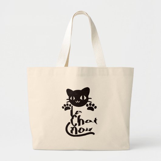 Le Chat Noir Grote Tote Bag (Voorkant)