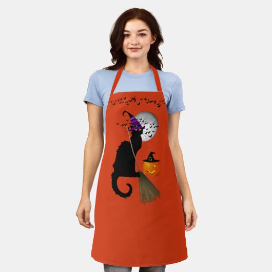 Le Chat Noir Halloween Witch Schort (Gedragen)