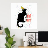 Le Chat Noir - HAPPY BIRTHDAY! Poster (Thuiskantoor)