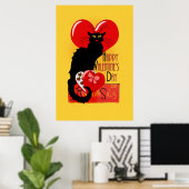 Le Chat Noir - Happy Valentine's Day Poster (Thuiskantoor)