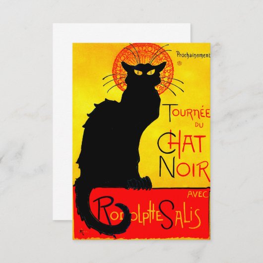Le Chat Noir  Informatiekaartje (Voorkant / Achterkant)