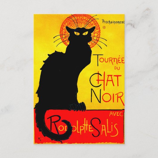 Le Chat Noir  Informatiekaartje (Voorkant)