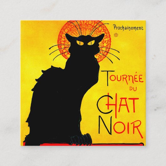 Le Chat Noir  Informatiekaartje (Voorkant)