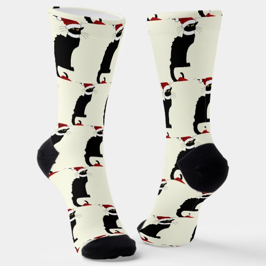 Le Chat Noir Kerstmis Sokken (Gebogen)