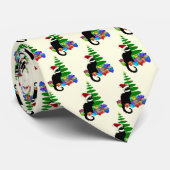 Le Chat Noir Kerstmis Stropdas (Opgerold)