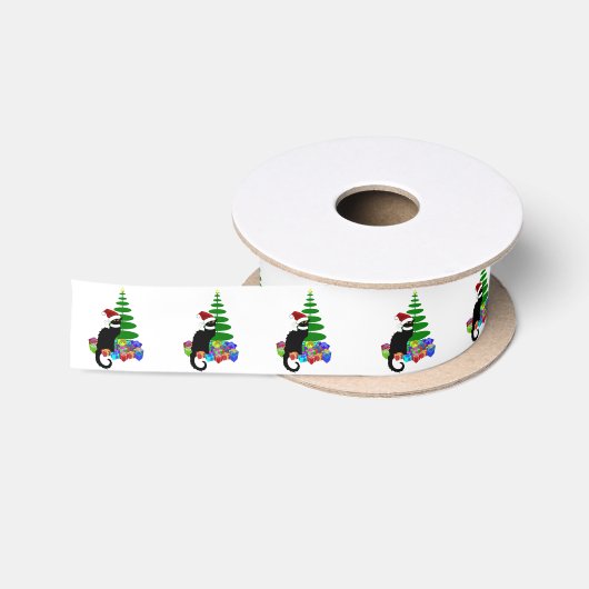 Le Chat Noir Kerstmuts Kerstmis Lint (Spoel)