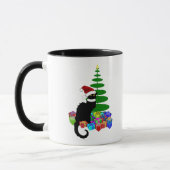 Le Chat Noir Kerstmuts Kerstmis Mok (Links)