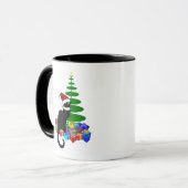 Le Chat Noir Kerstmuts Kerstmis Mok (Voorkant links)
