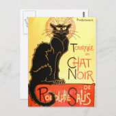 Le chat noir, Original billboard Briefkaart (Voorkant / Achterkant)