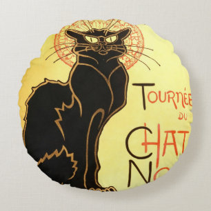 Le chat noir, Original billboard Rond Kussen