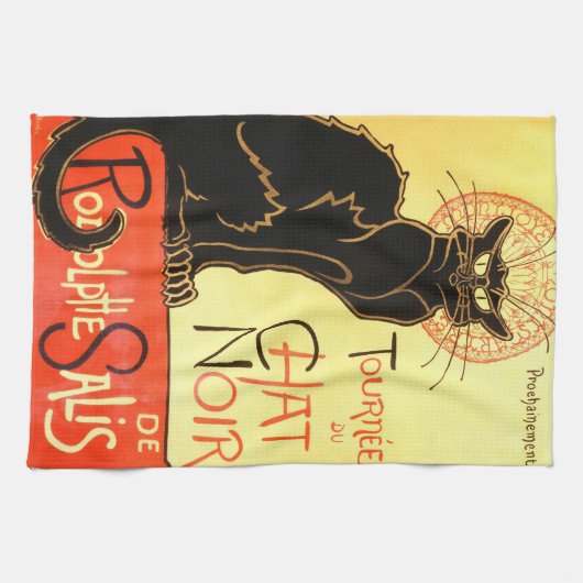 Le chat noir, Original billboard Theedoek (Horizontaal)