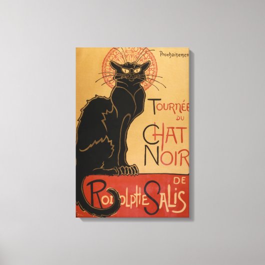 Le Chat Noir Original Canvas Afdruk (Voorkant)