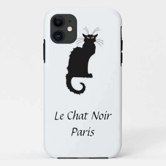 Le Chat Noir Paris iPhone Hoesje (Achterkant)