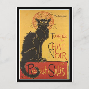 LE CHAT NOIR PRINT BRIEFKAART
