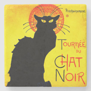 Le Chat Noir Stenen Onderzetter