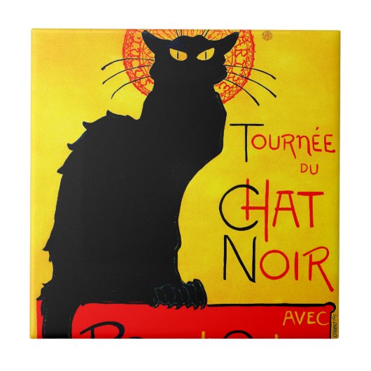 Le Chat Noir  Tegeltje (Voorkant)