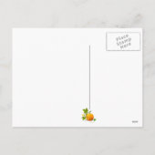 Le Chat Noir Thanksgiving en pelgrim Turkije Feestdagenkaart (Achterkant)