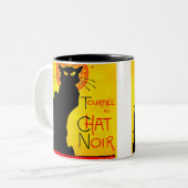 Le Chat Noir  Tweekleurige Koffiemok (Voorkant links)