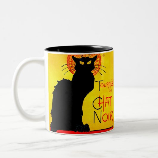Le Chat Noir  Tweekleurige Koffiemok (Links)