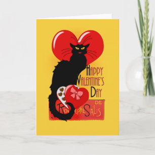 Le Chat Noir Valentijnsdag Feestdagen Kaart