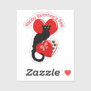 Le Chat Noir Valentijnsdag Sticker