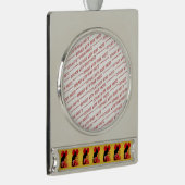 Le Chat Noir Valentijnsdag Verzilverd Banner Ornament (Rechts)