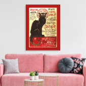 Le Chat Noir, Vente Hôtel Drouot Canvas Afdruk (Insitu (Woonkamer))