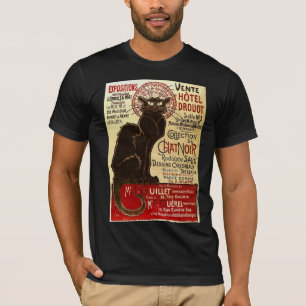 Le Chat Noir, Vente Hôtel Drouot Fine T-shirt