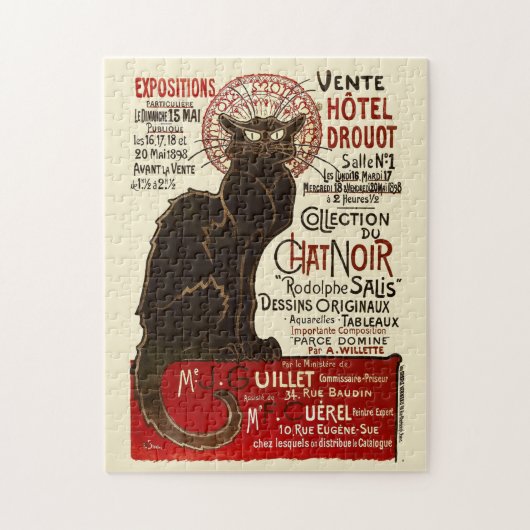 Le Chat Noir, Vente Hôtel Drouot Legpuzzel (Verticaal)