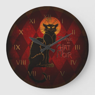Le Chat Noir Wall Clock Grote Klok