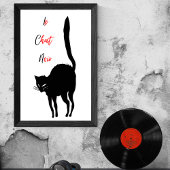 Le Chat Noir -  zwarte kat Poster