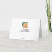 "Le Chat Orange Relaxant." Carte de voeux (Dos)