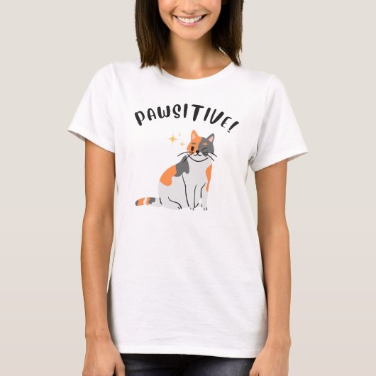 Le chat PAWSITIVE - T-Shirt pour femme (Devant)