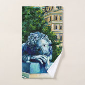 Le Chat qui mange le canari (Serviette à main)