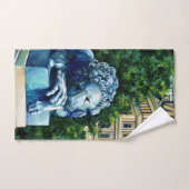 Le Chat qui mange le canari (Serviette à main)