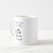 Le chat se brise le mariage - tasse de café drôle (Devant gauche)