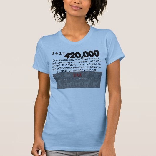 le chat stérilisent le T-shirt neutre (Devant)